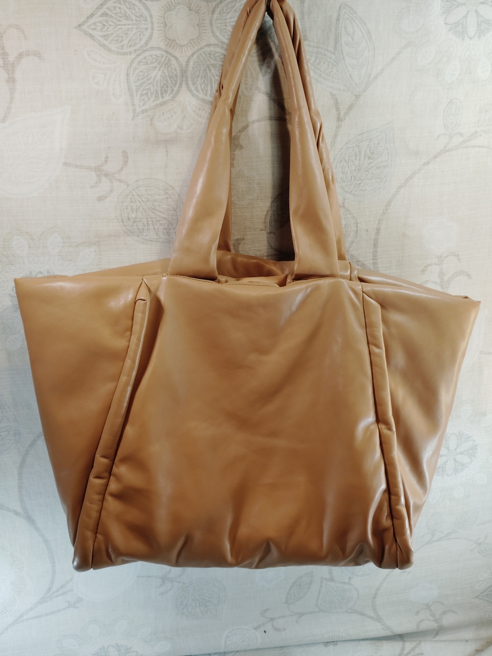a new day Tan Padded Shoulder Tote Bag